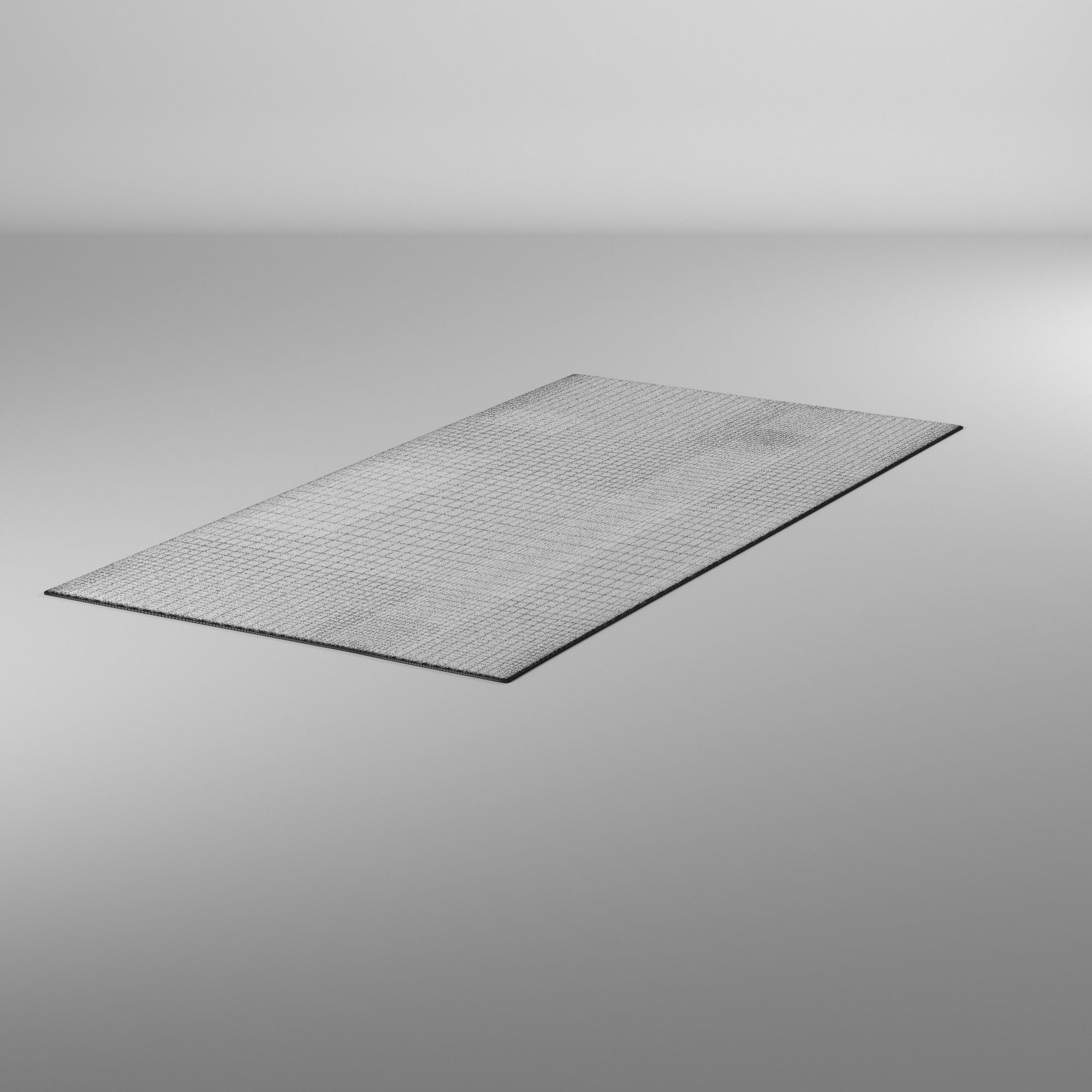 Alfombra Zebra - Zebra rug 3D model_5