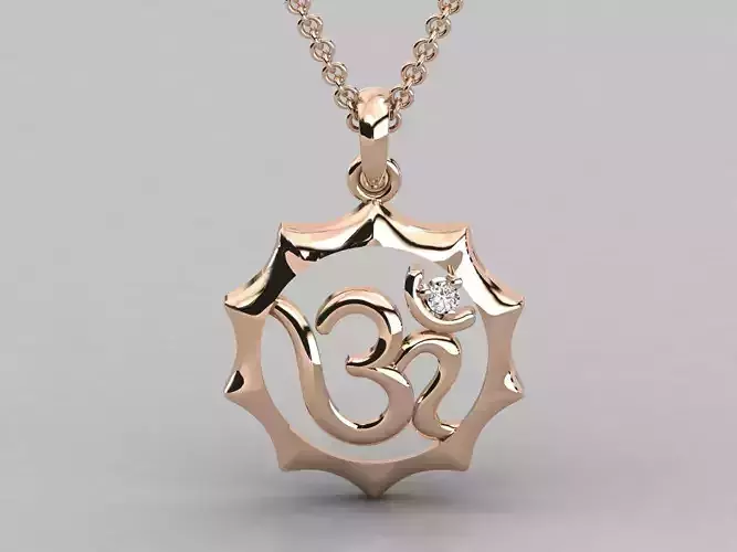 Religious pendant 3dm stl render detail 3D print model