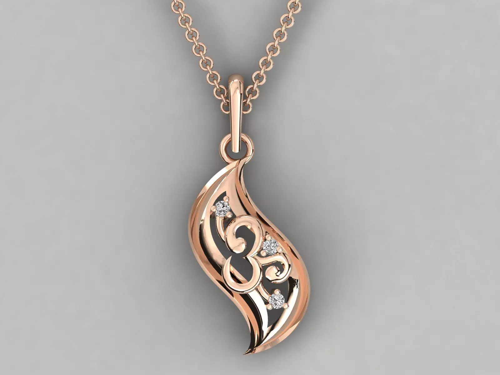 Religious pendant 3dm stl render detail 3D print model