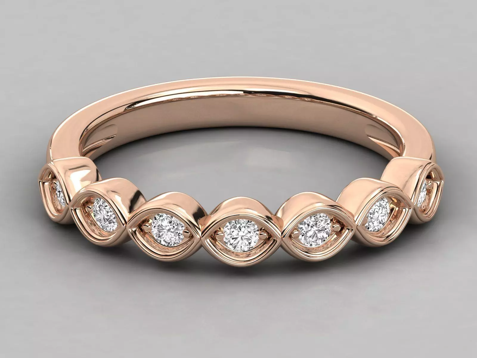 Women solitaire ring 3dm stl render detail  3D print model_0