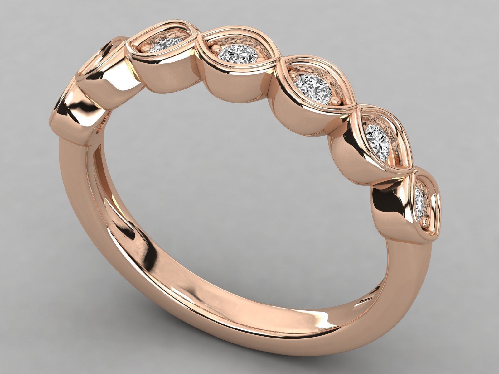 Women solitaire ring 3dm stl render detail  3D print model_2