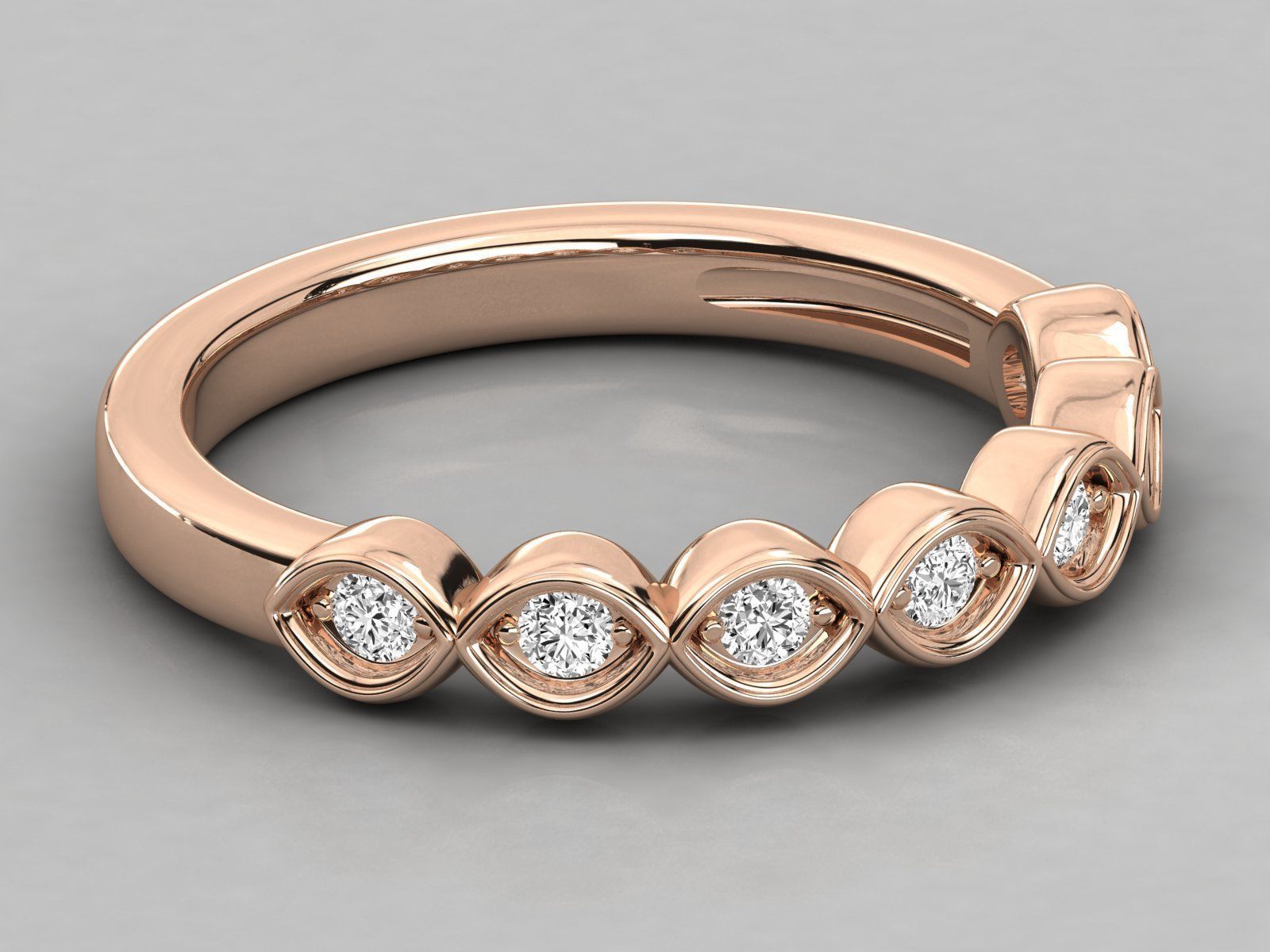 Women solitaire ring 3dm stl render detail  3D print model_1