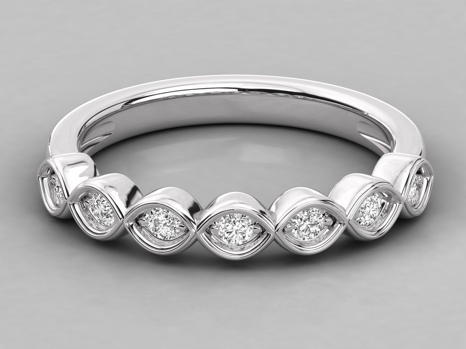 Women solitaire ring 3dm stl render detail  3D print model_6