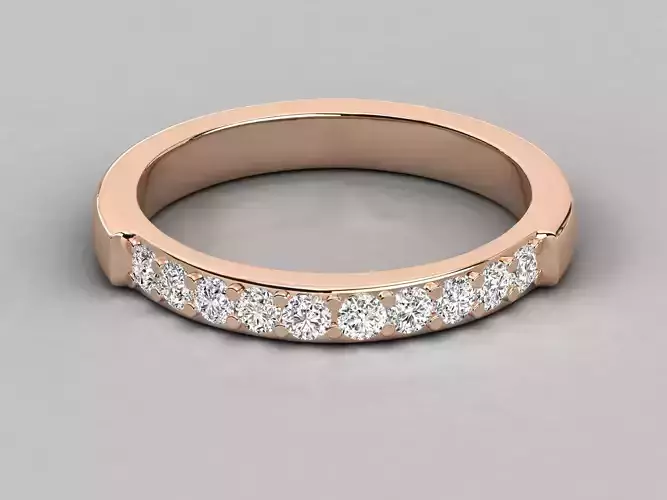 Women solitaire ring 3dm stl render detail 