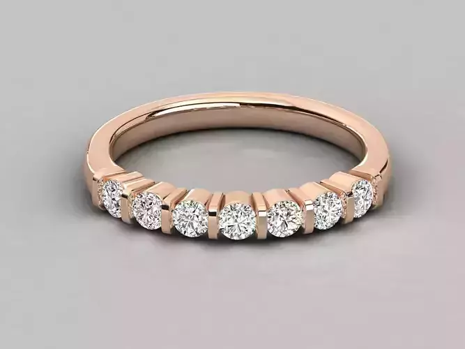 Women solitaire ring 3dm stl render detail 