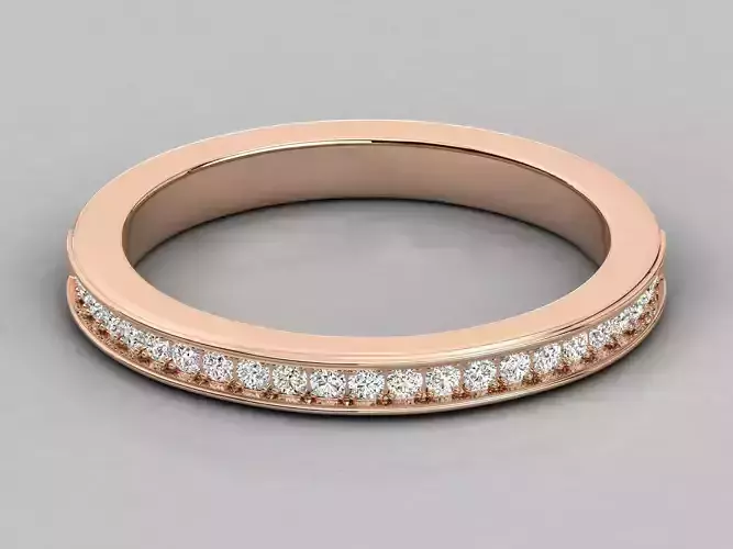 Women solitaire ring 3dm stl render detail 