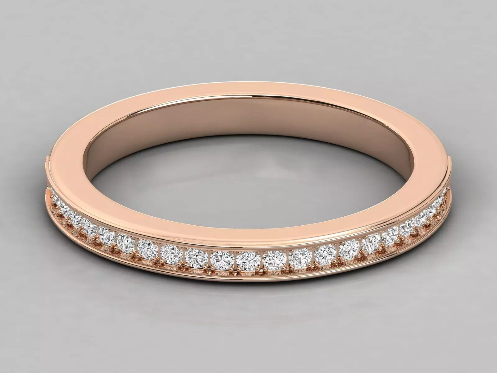 Women solitaire ring 3dm stl render detail 3D print model_0