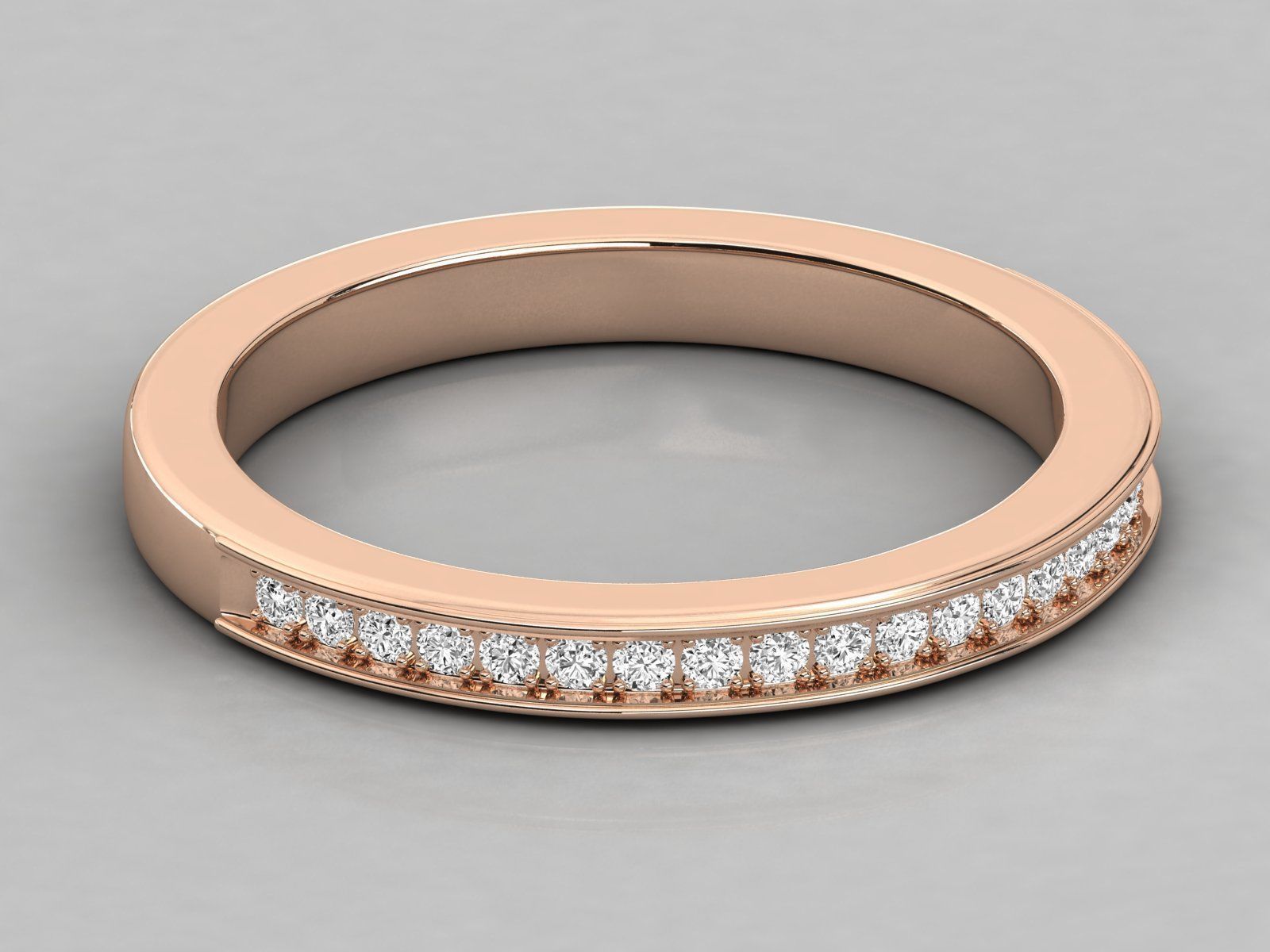Women solitaire ring 3dm stl render detail 3D print model_1