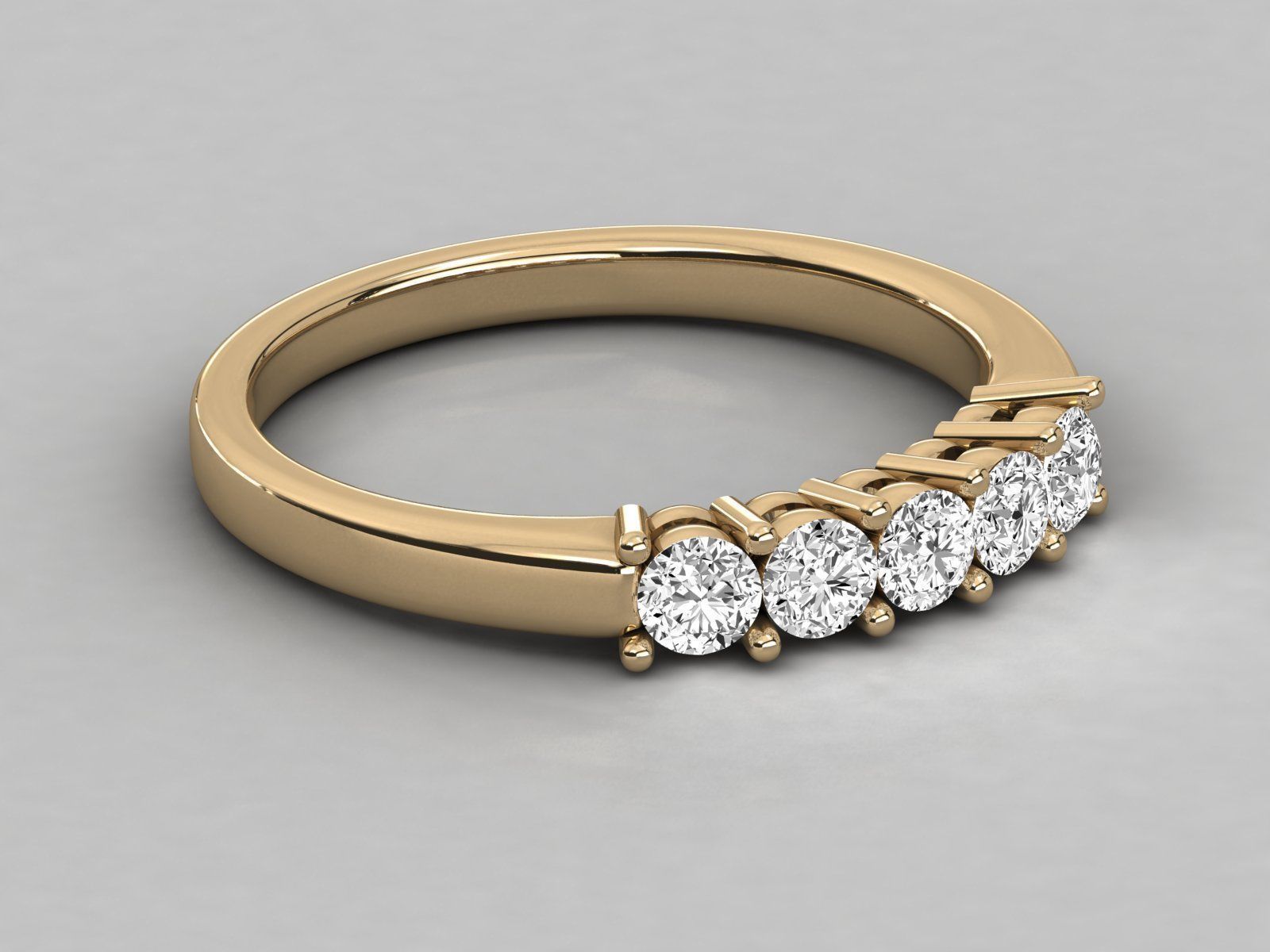 Women solitaire ring 3dm stl render detail 3D print model_8