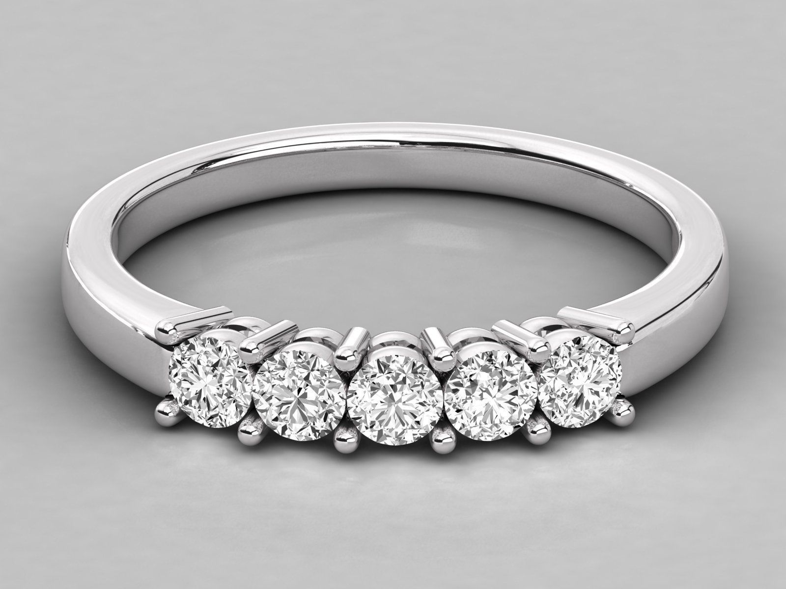 Women solitaire ring 3dm stl render detail 3D print model_7