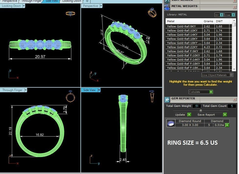 Women solitaire ring 3dm stl render detail 3D print model_4