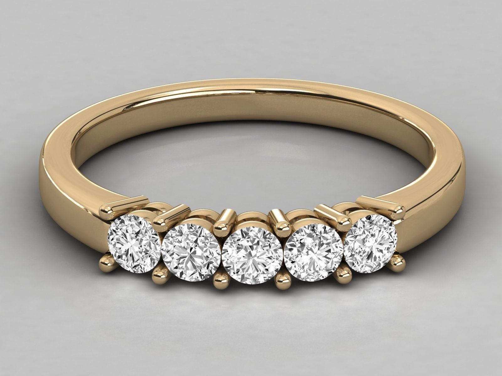 Women solitaire ring 3dm stl render detail 3D print model_10