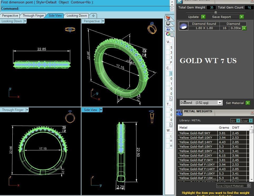 Women ring 3dm stl render detail  3D print model_10