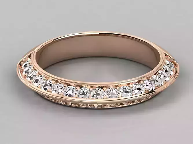 Women solitaire ring 3dm stl render detail  3D print model