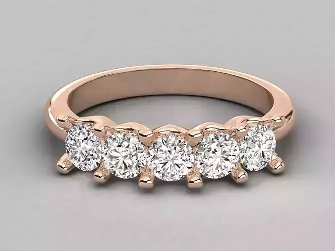 Women solitaire ring 3dm stl render detail  3D print model