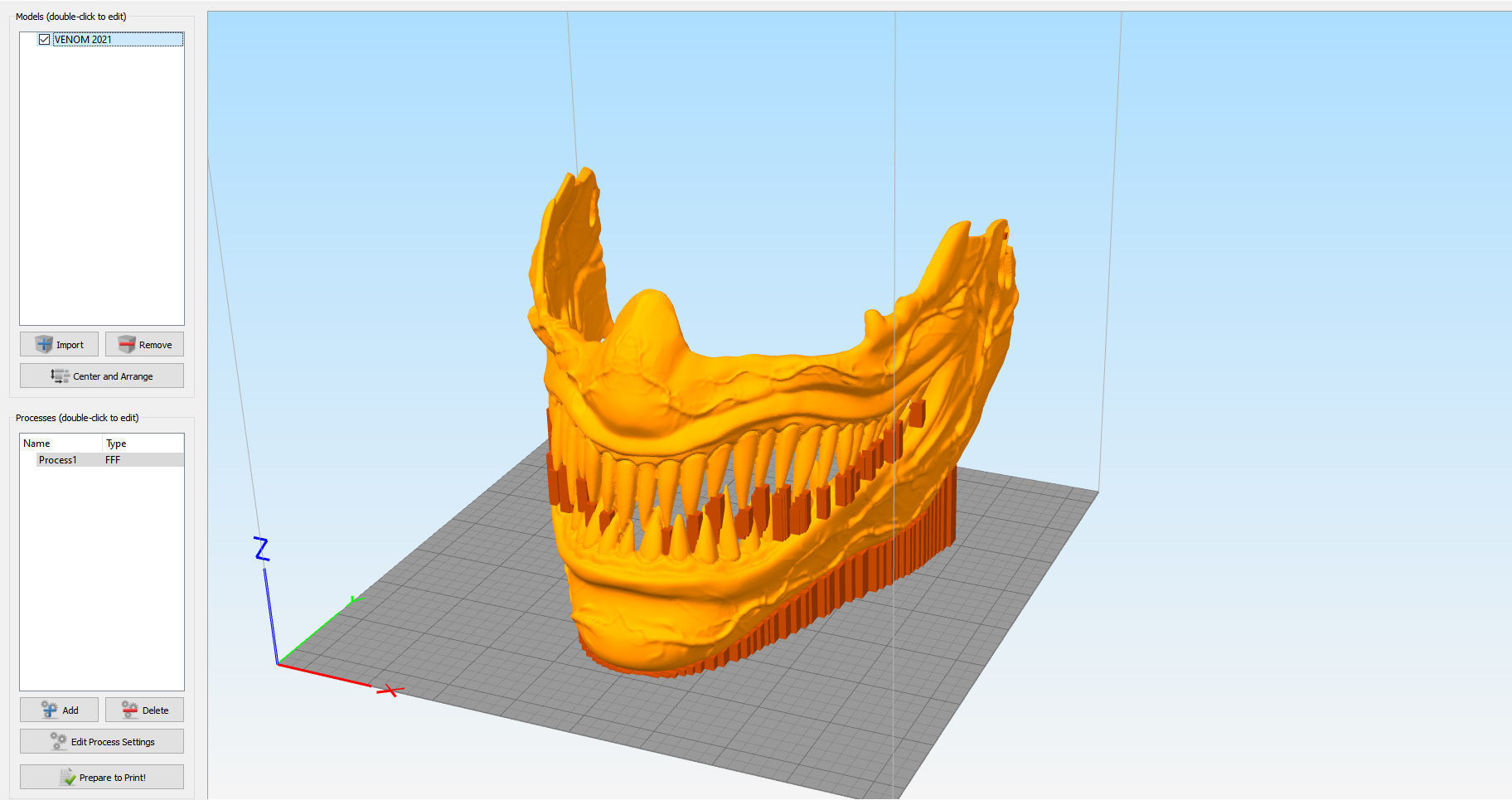 VENOM inspired mask 3D print model_3