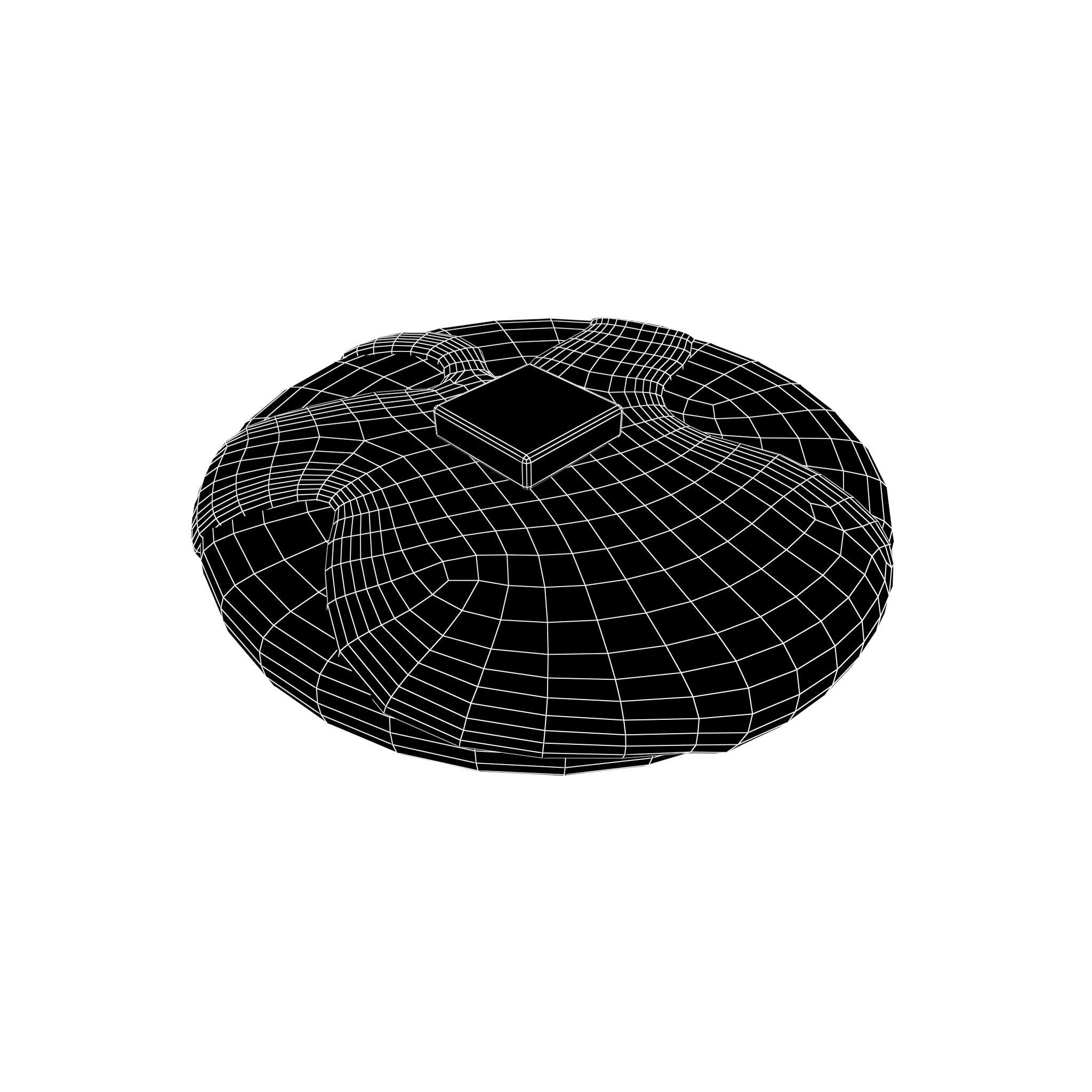 Pancake v2 002 Low-poly 3D model_4