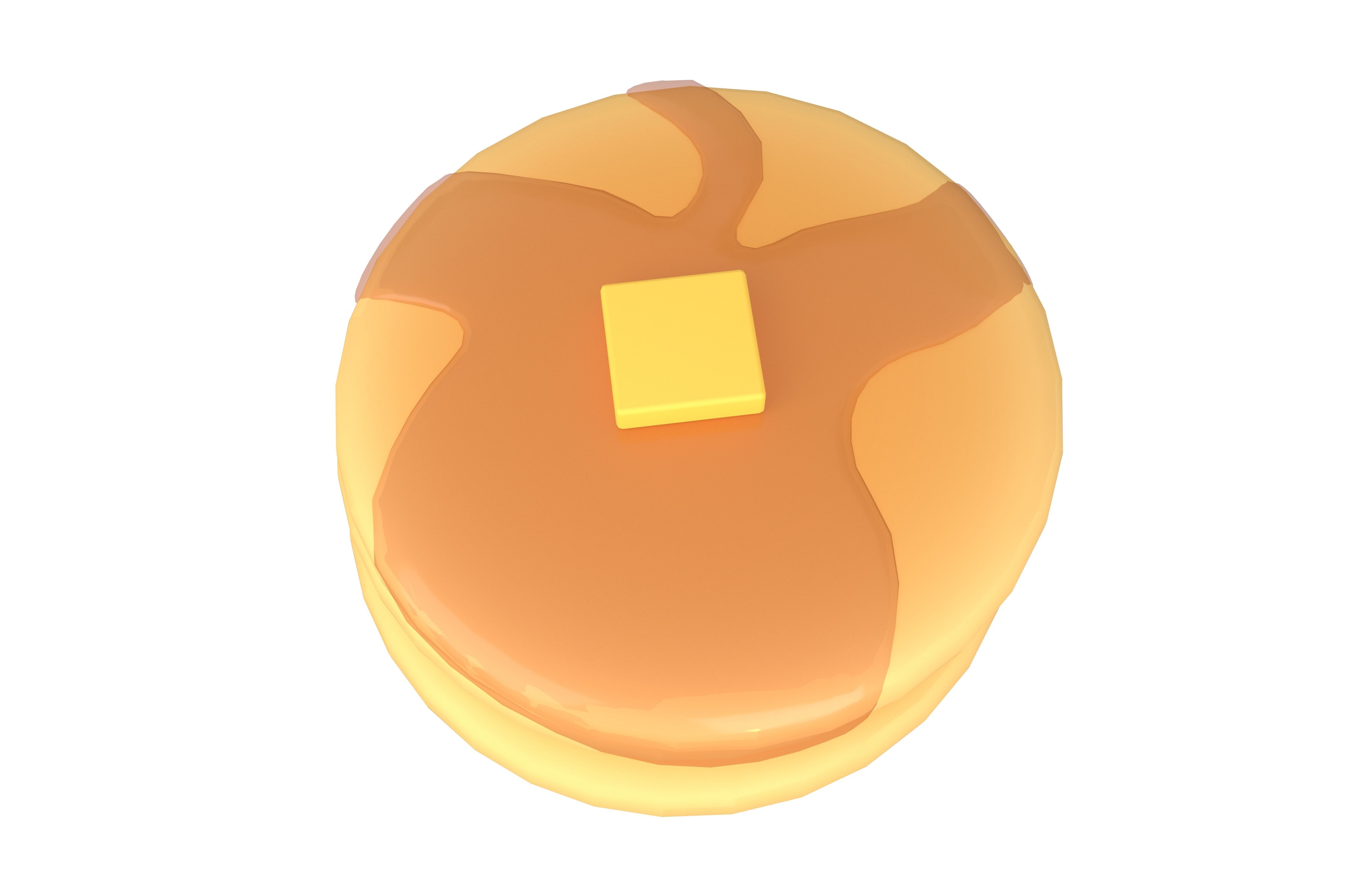Pancake v2 005 Low-poly 3D model_2