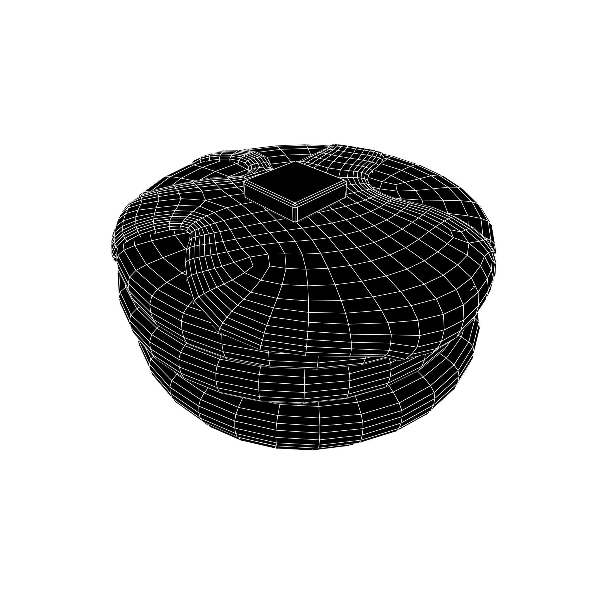 Pancake v2 005 Low-poly 3D model_4