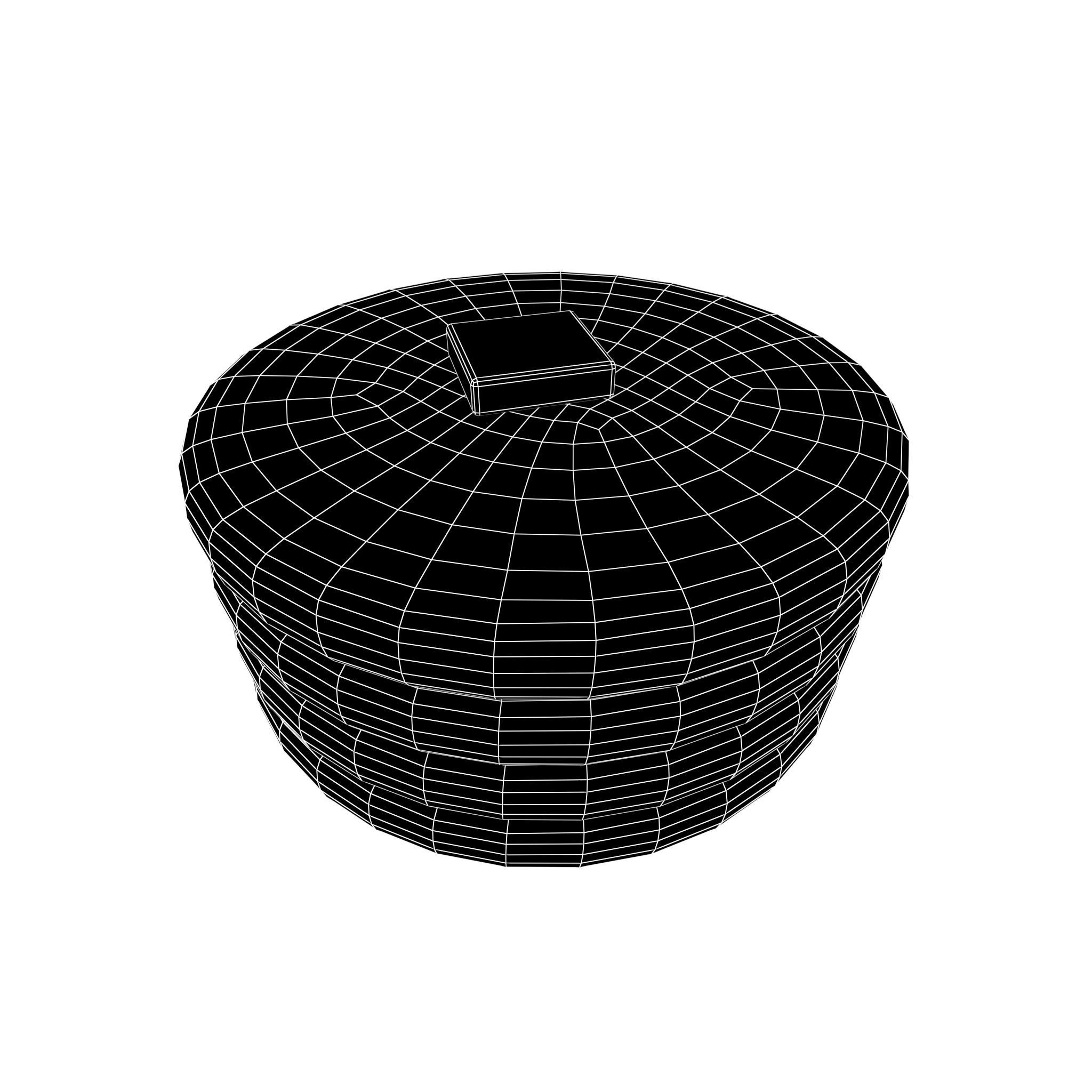 Pancake v4 003 Low-poly 3D model_4