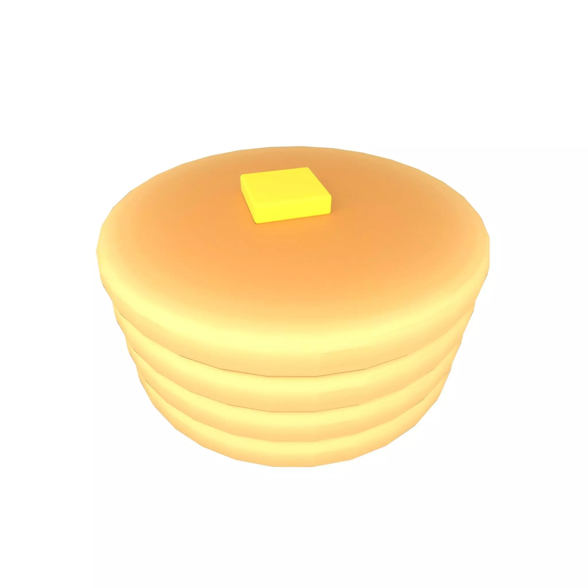 Pancake v4 004 Low-poly 3D model_0