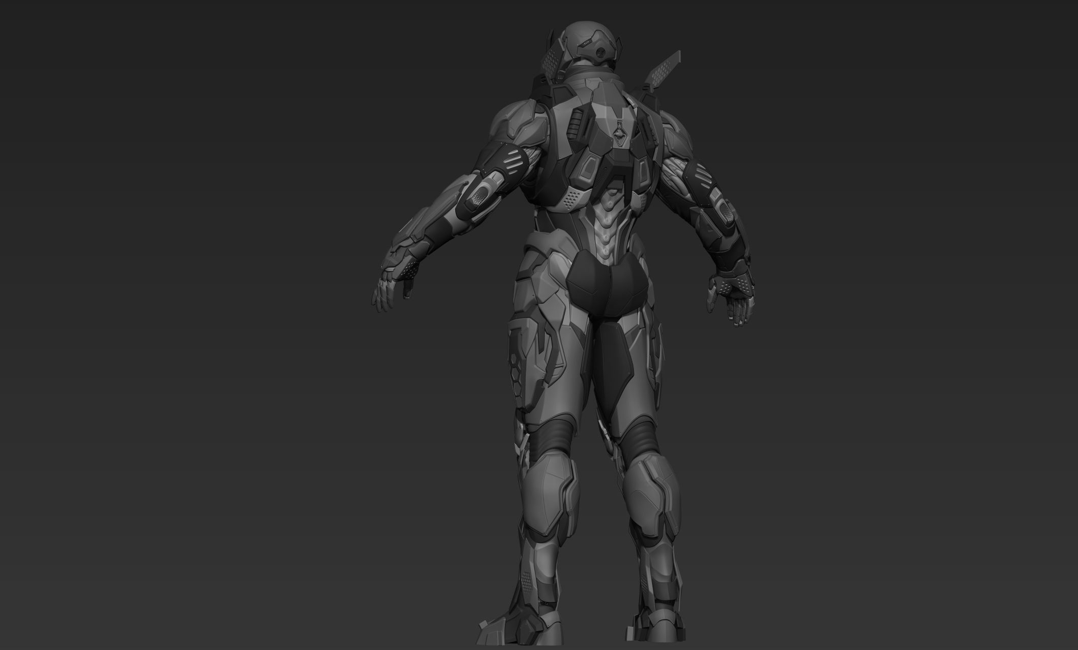 Cyberpunk Male Character Concept 3D model_8