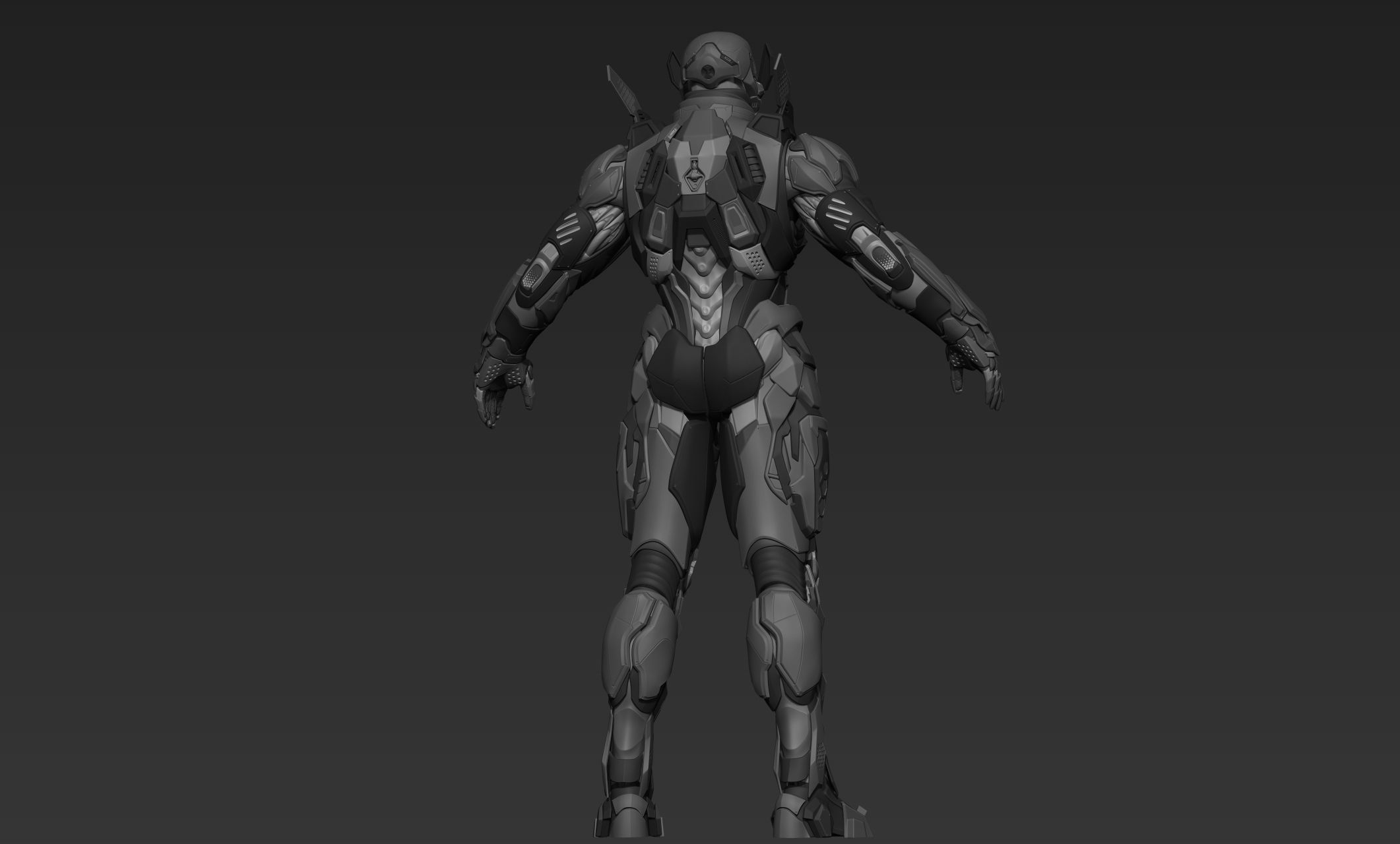 Cyberpunk Male Character Concept 3D model_7