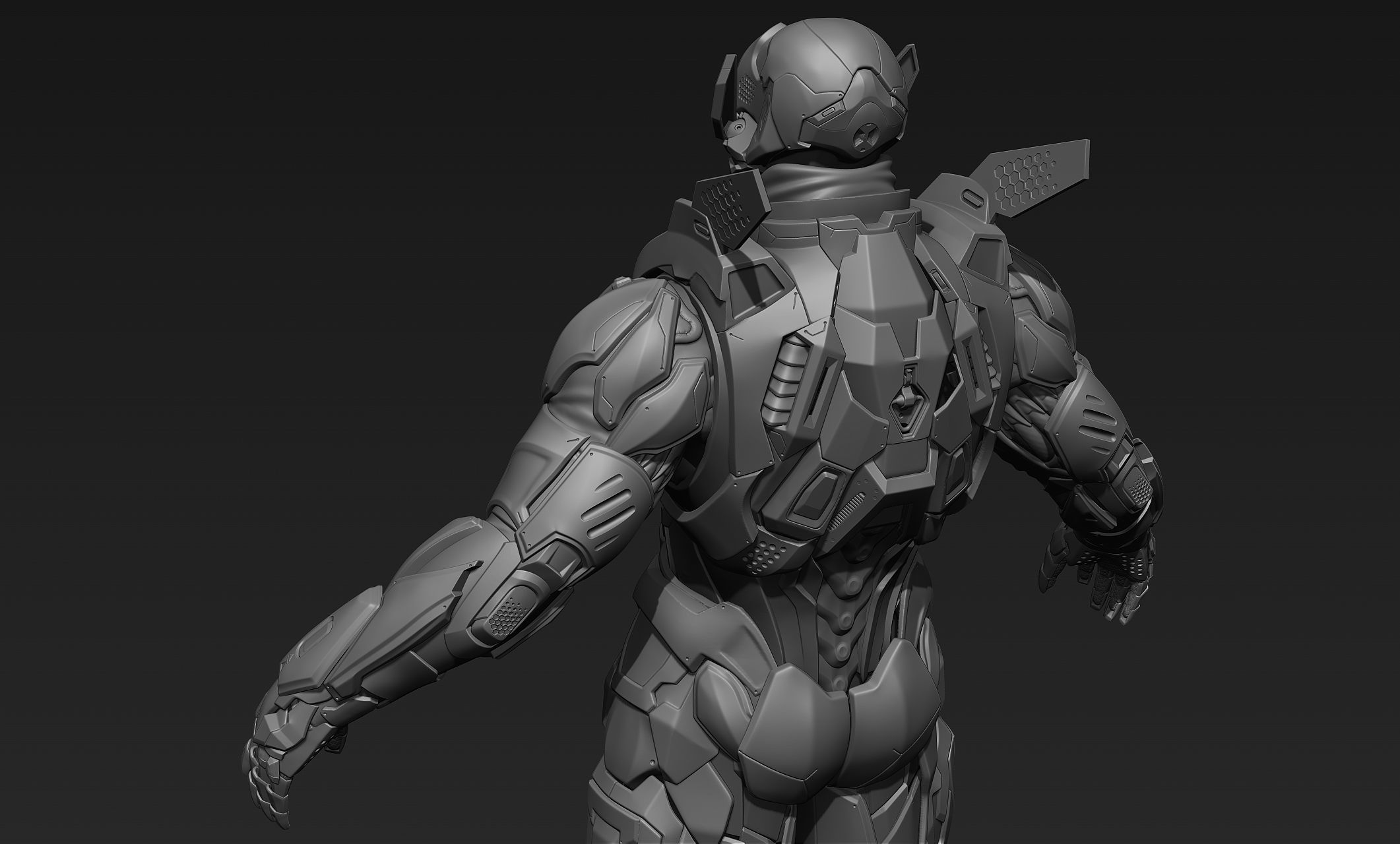 Cyberpunk Male Character Concept 3D model_27