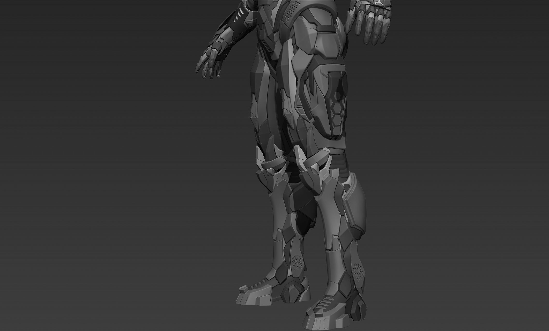 Cyberpunk Male Character Concept 3D model_15