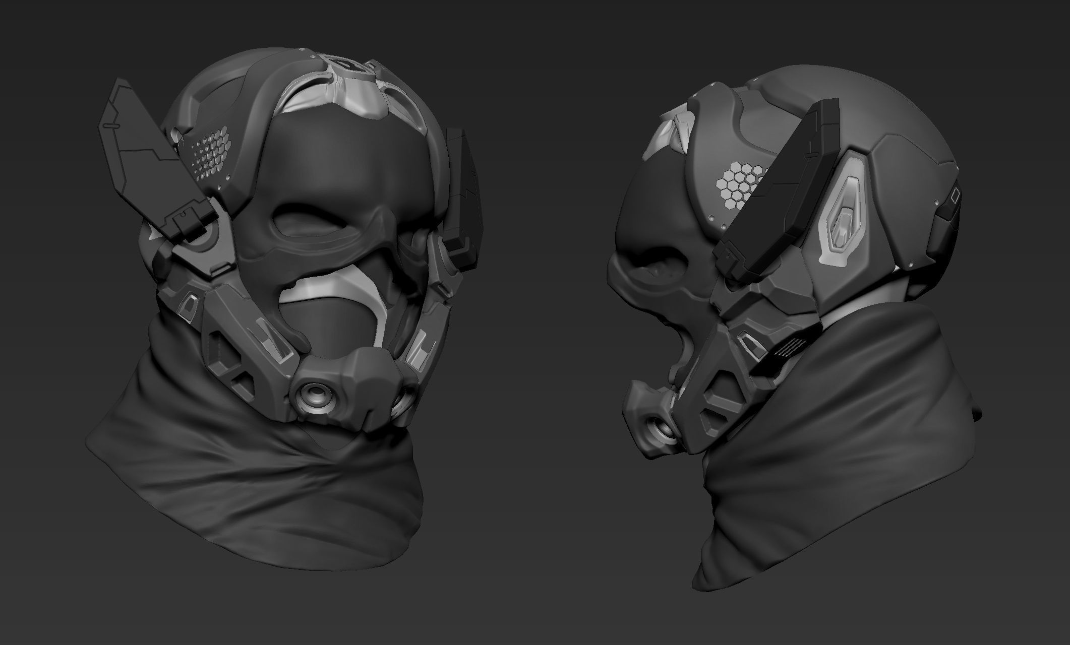 Cyberpunk Male Character Concept 3D model_19