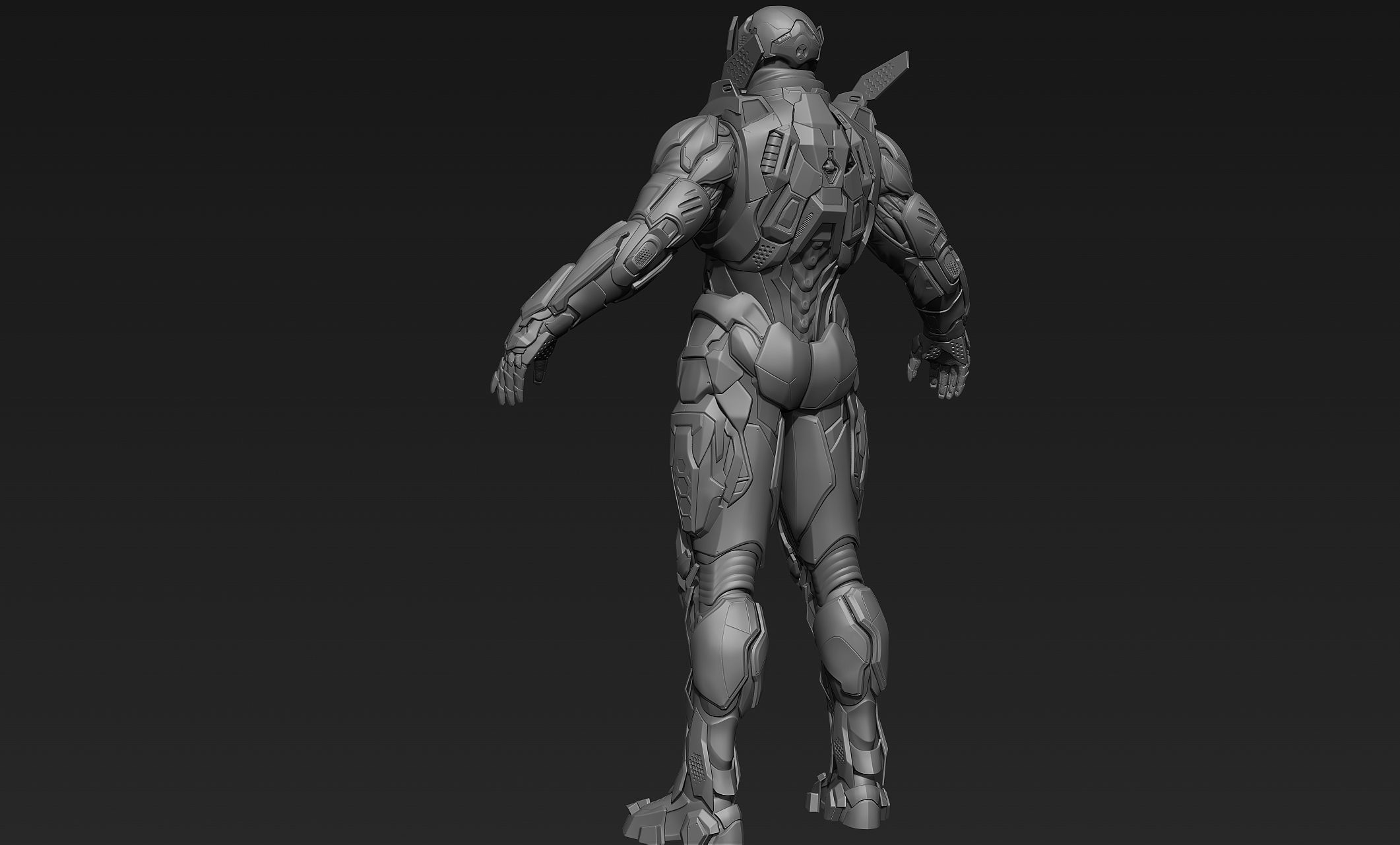 Cyberpunk Male Character Concept 3D model_28