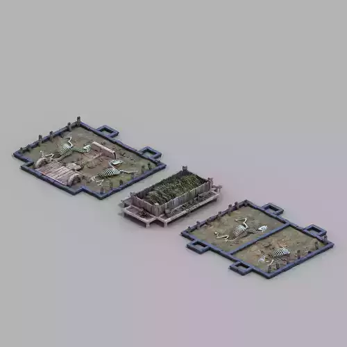 Underground Palace-Funeral-Horse-Food Trough 20 3D model