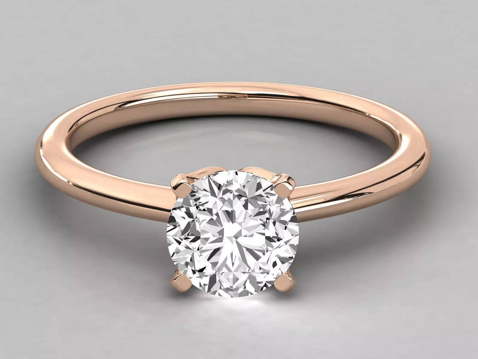 Women solitaire ring 3dm stl render detail  3D print model_0