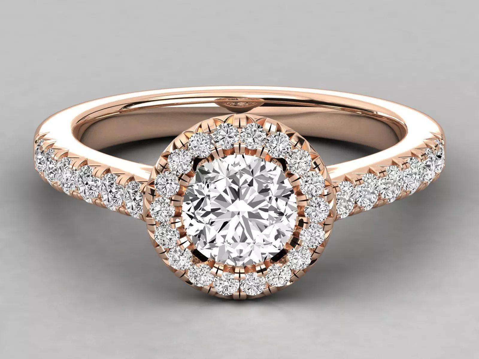 Women solitaire ring 3dm stl render detail  3D print model_0