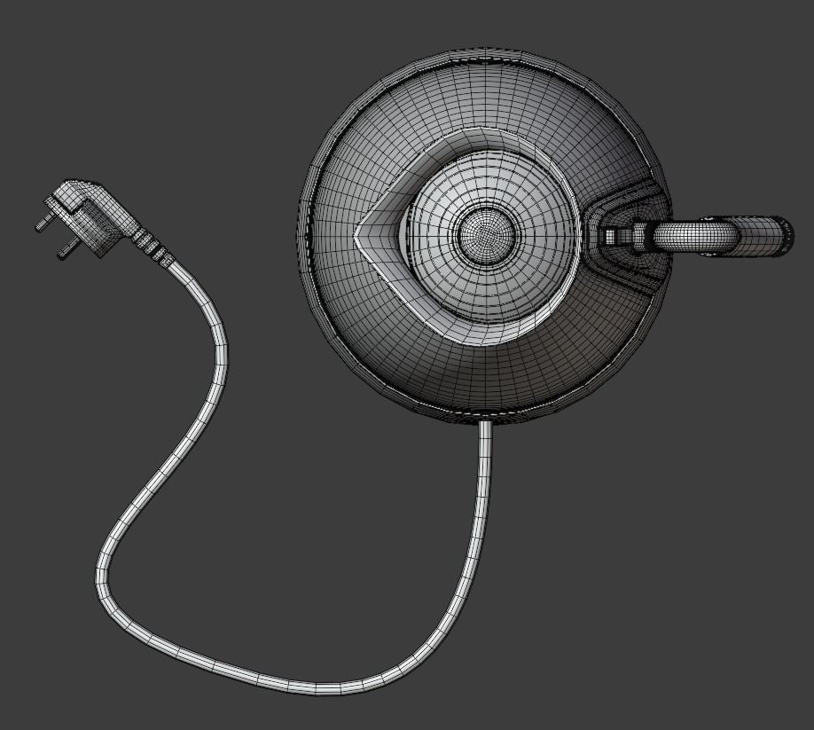 Electric kettle Free 3D model_14
