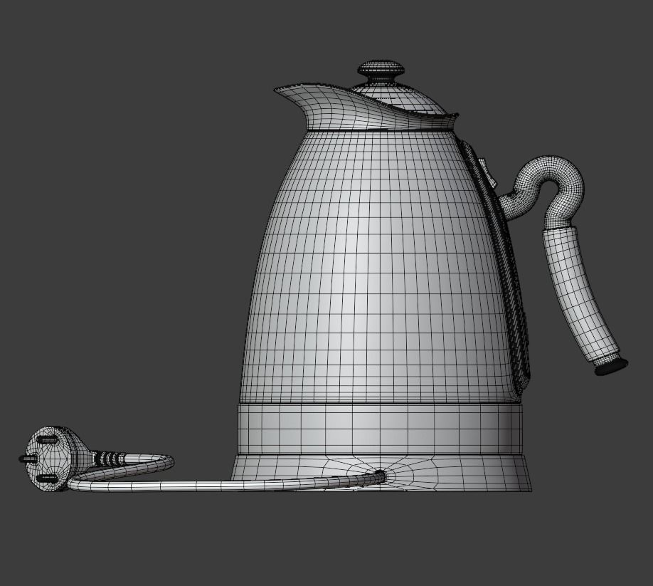 Electric kettle Free 3D model_12