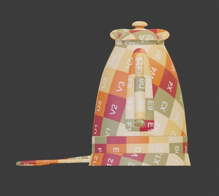 Electric kettle Free 3D model_7