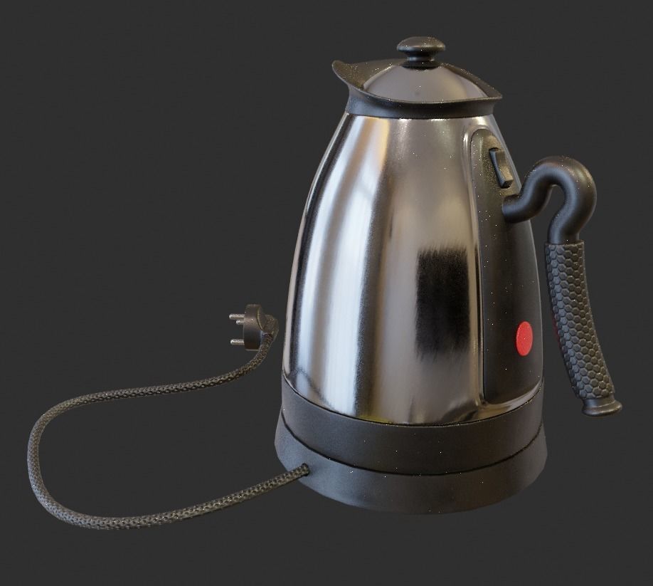 Electric kettle Free 3D model_4