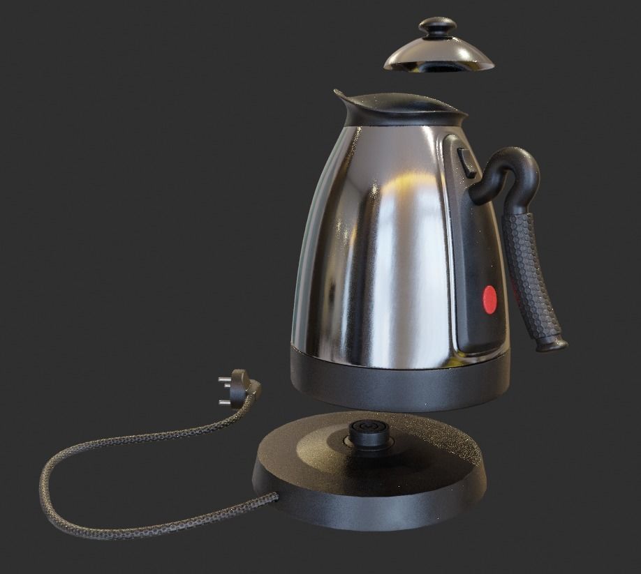 Electric kettle Free 3D model_5