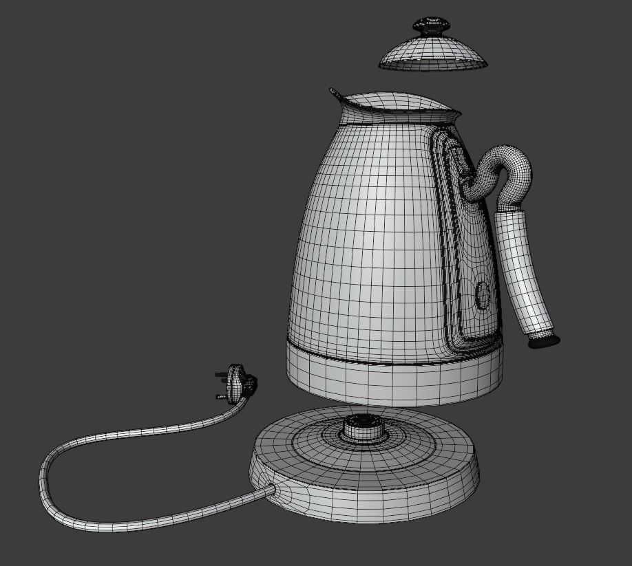 Electric kettle Free 3D model_17