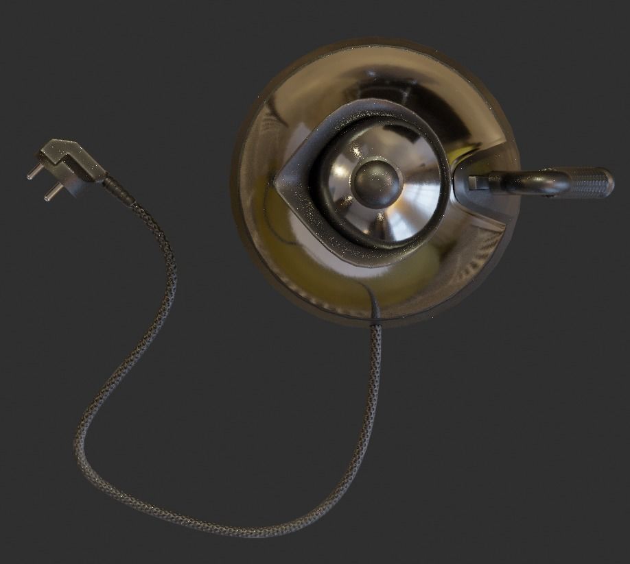 Electric kettle Free 3D model_2