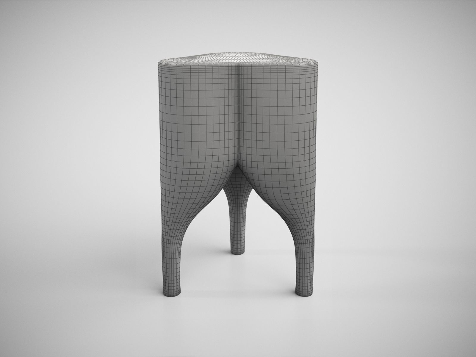 Cha-Cha-Cha Side Stool No3 Pietro Franceschini 3D model_7