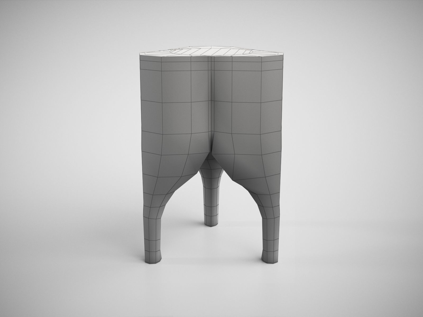 Cha-Cha-Cha Side Stool No3 Pietro Franceschini 3D model_5