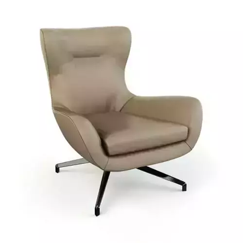 Grey modern lounge armchair 48 am125