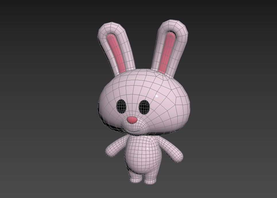 Character005 Rabbit 3D model_10