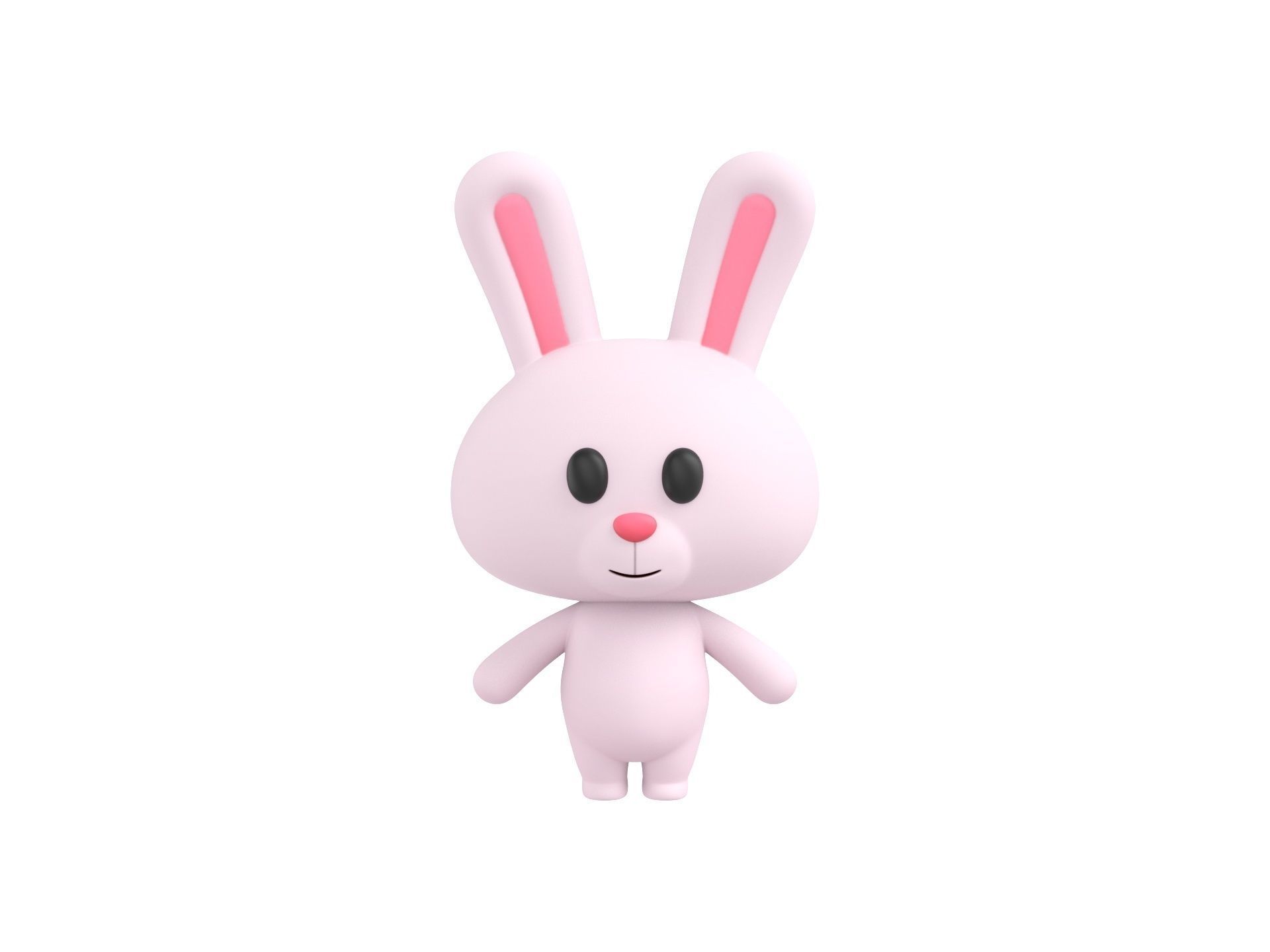 Character005 Rabbit 3D model_1