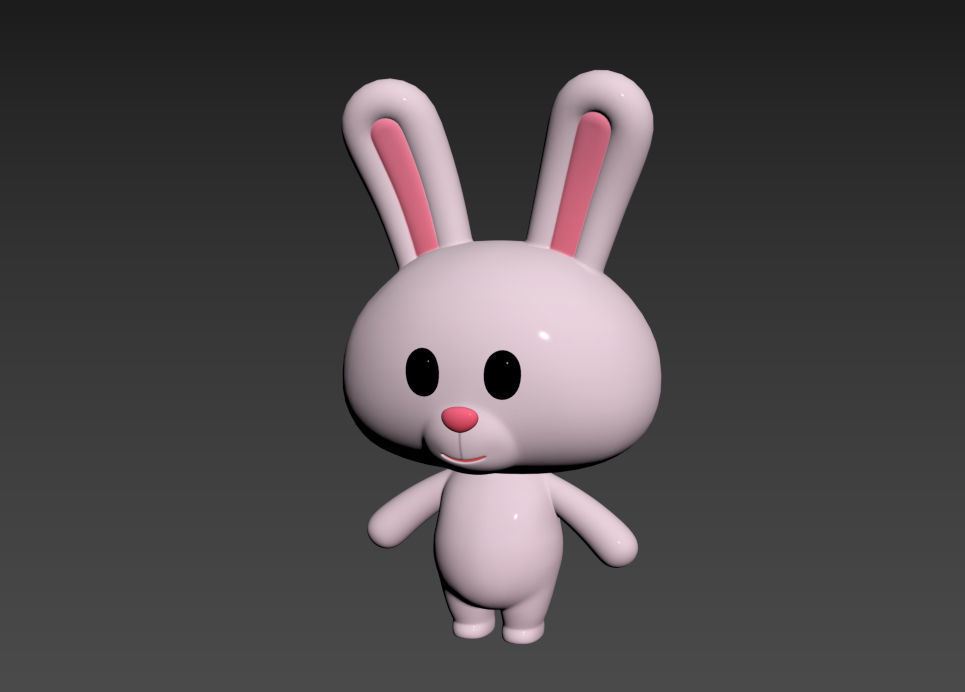 Character005 Rabbit 3D model_9