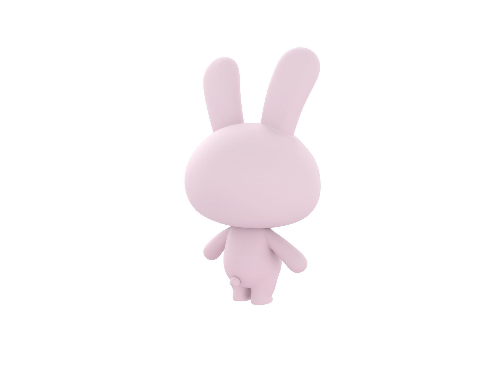 Character005 Rabbit 3D model_5
