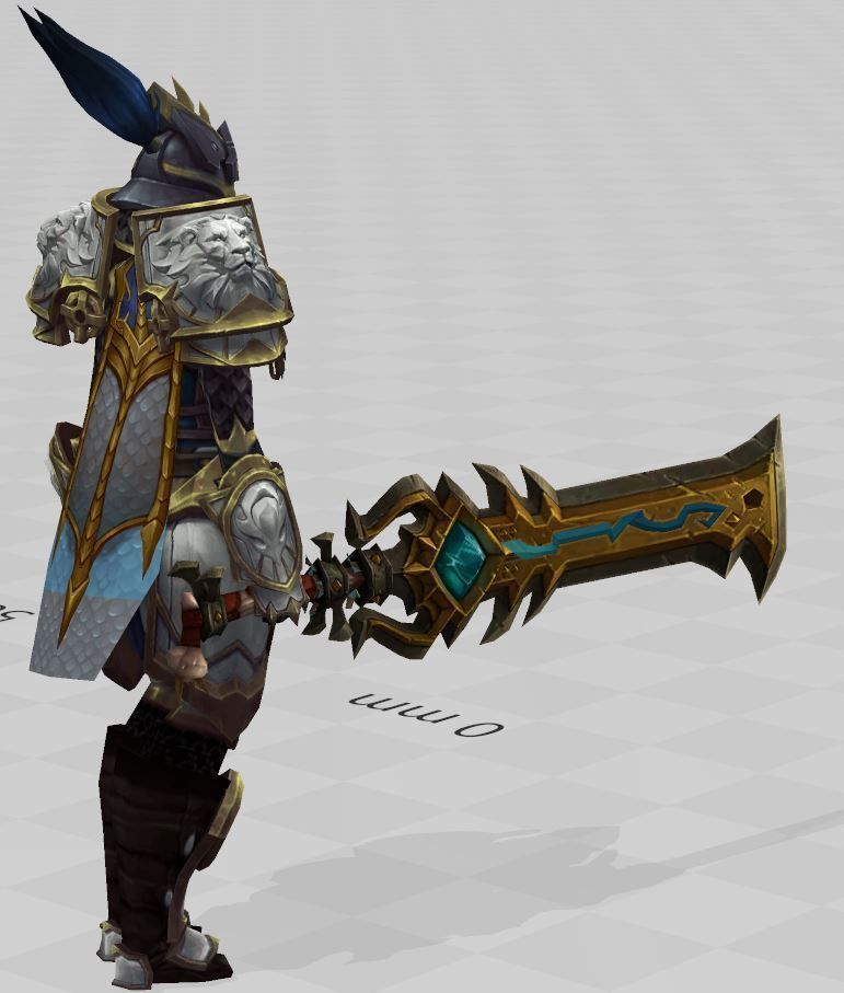 World of Warcraft Alliance Gardien F 3D Print 3D print model_3