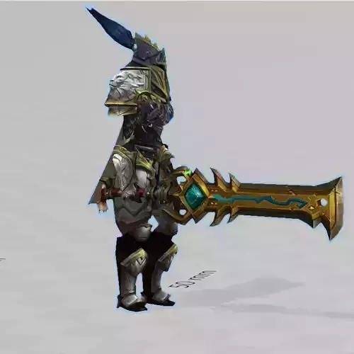 World of Warcraft Alliance Gardien F 3D Print 3D print model
